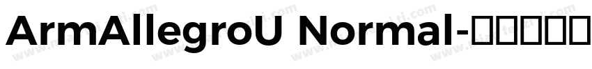 ArmAllegroU Normal字体转换
